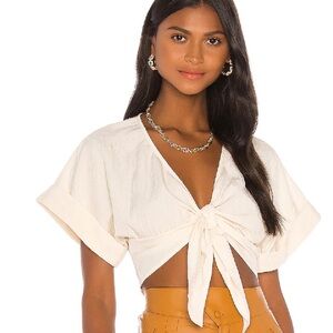 The Deline Top in Ivory